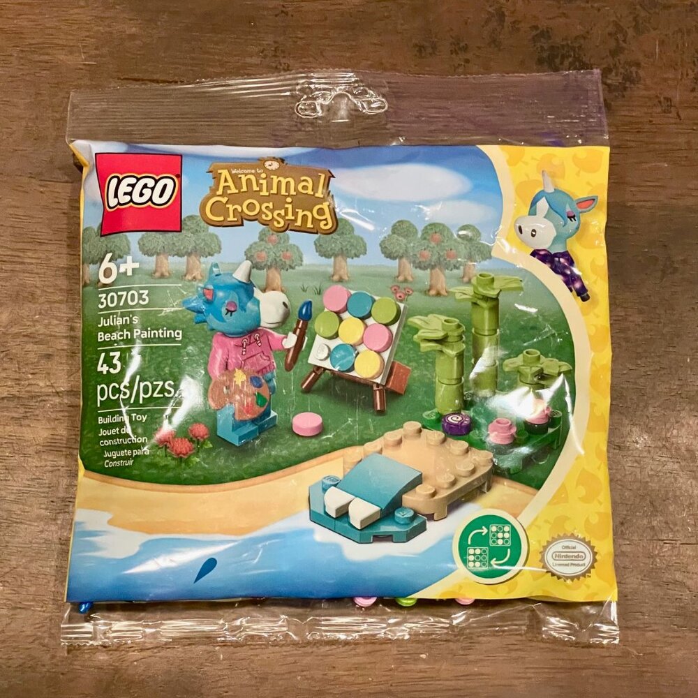 LEGO 30703 Animal Crossing Julian's Beach Painting Polybag New SEALED in Hand